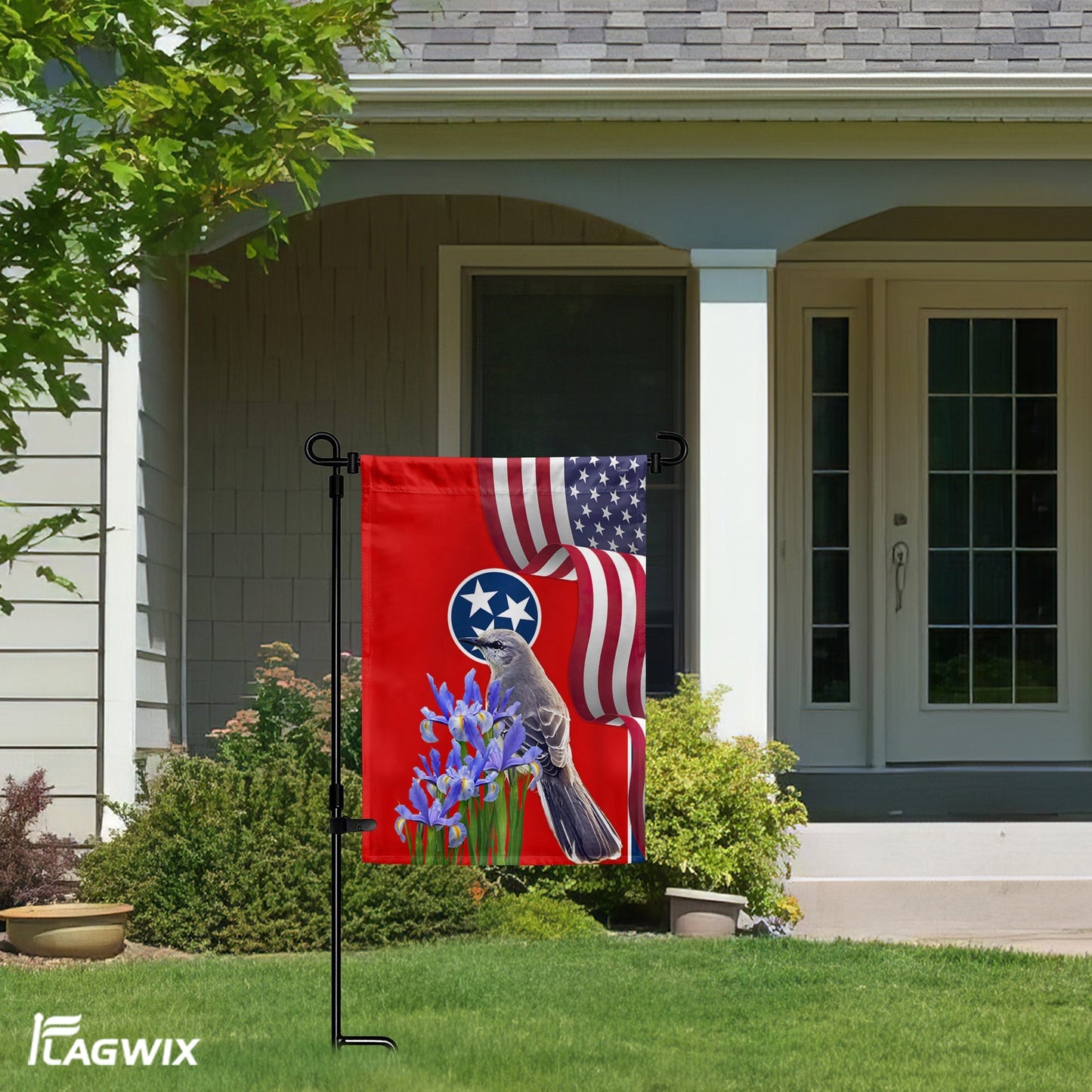 Vertical Garden Flag Stand