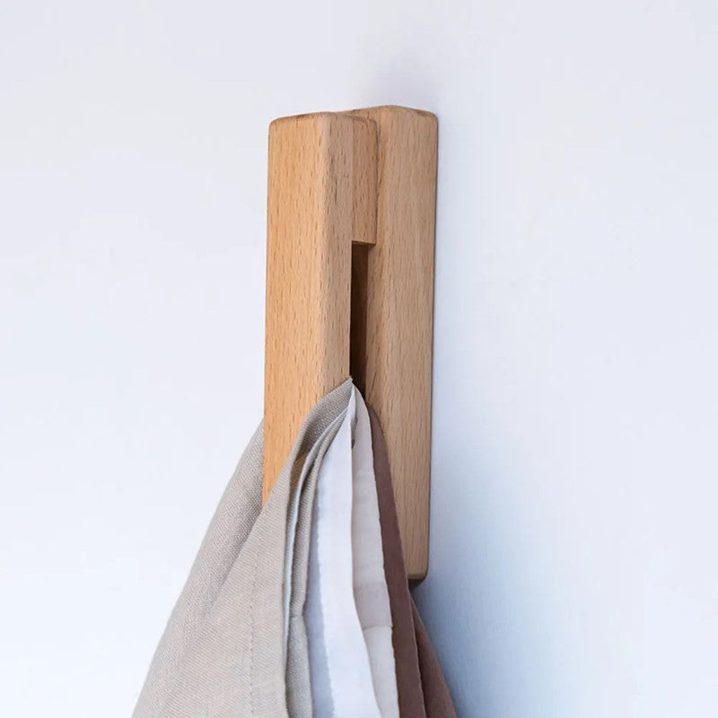 Marble Slide Wood Towel Holder With Easy Mount