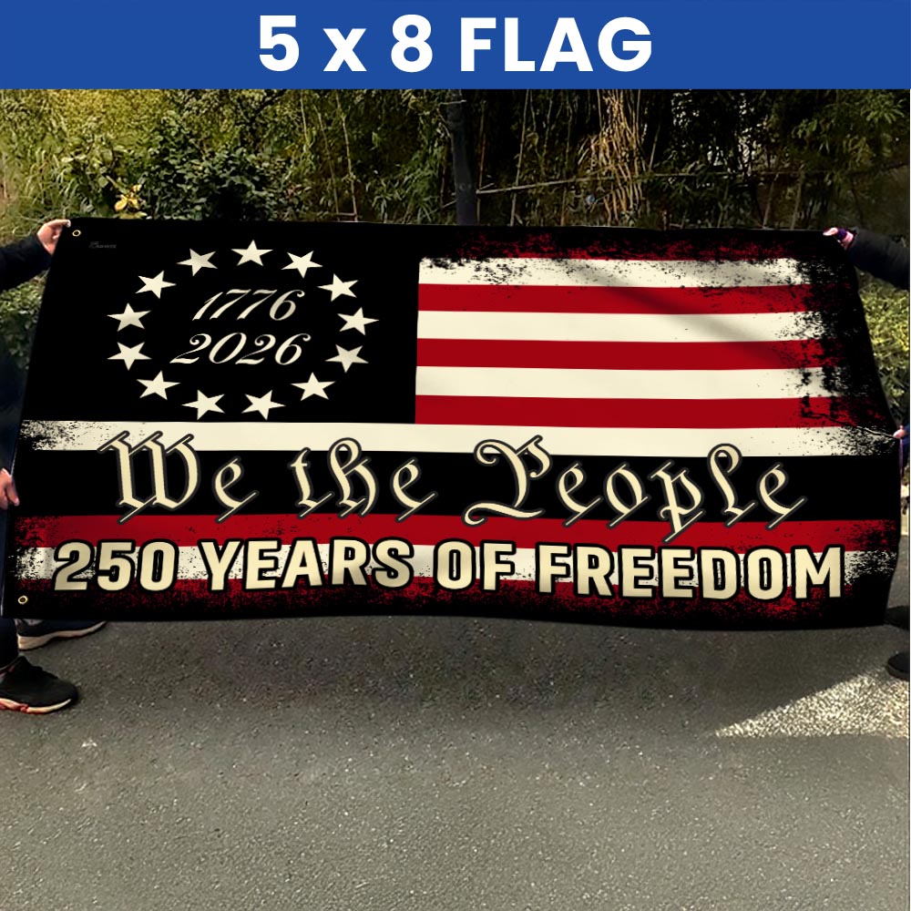 We The People 250 Grommet Flag for Semiquincentennial