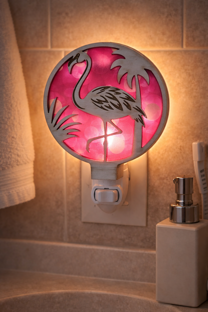 Flamingo Tropical Coastal LED Nightlight