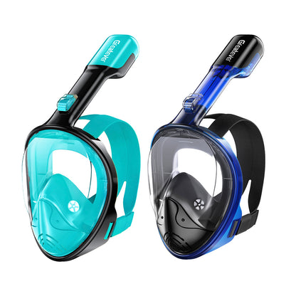 Adults Full Face Mask | Anti Fog & Anti Leak Snorkel Mask - 2 Pcs