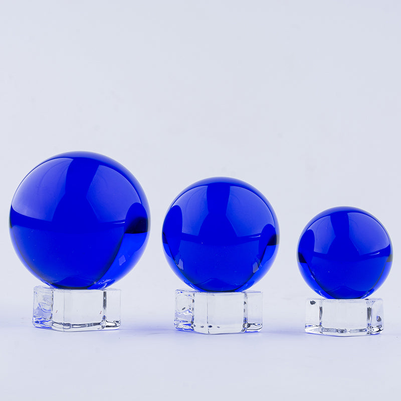 Blue Crystal Ball with Stand (40mm/50mm/60mm)
