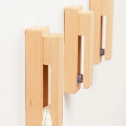 Marble Slide Wood Towel Holder With Easy Mount