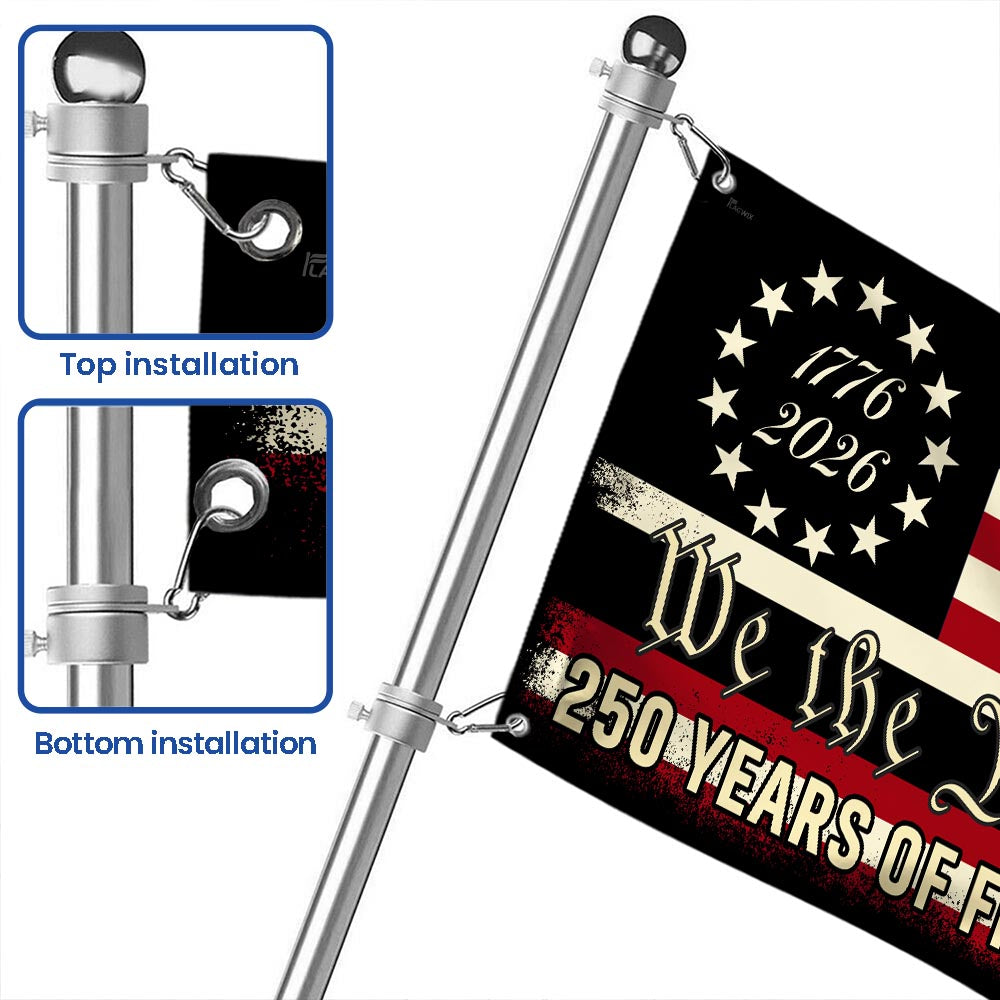 We The People 250 Grommet Flag for Semiquincentennial