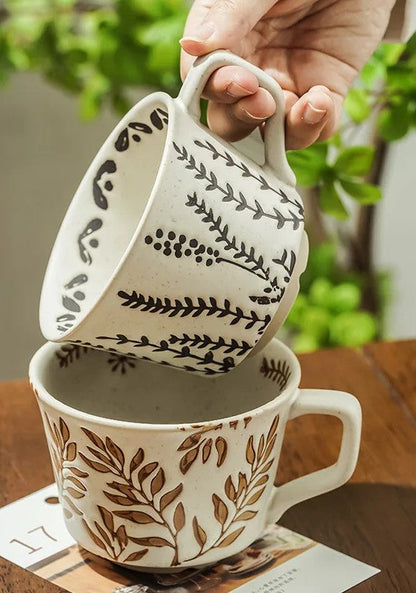 Organic Botanics Ceramic Tea Cups With Exposed Base