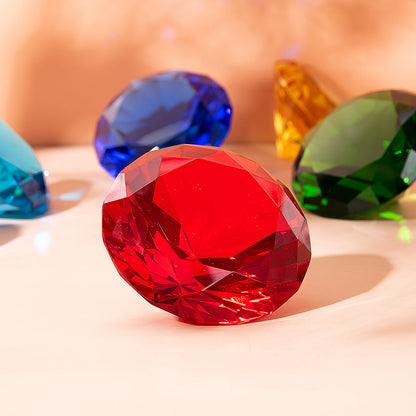Red Dianmond Shaped Crystal Centerpiece (50mm/60mm)