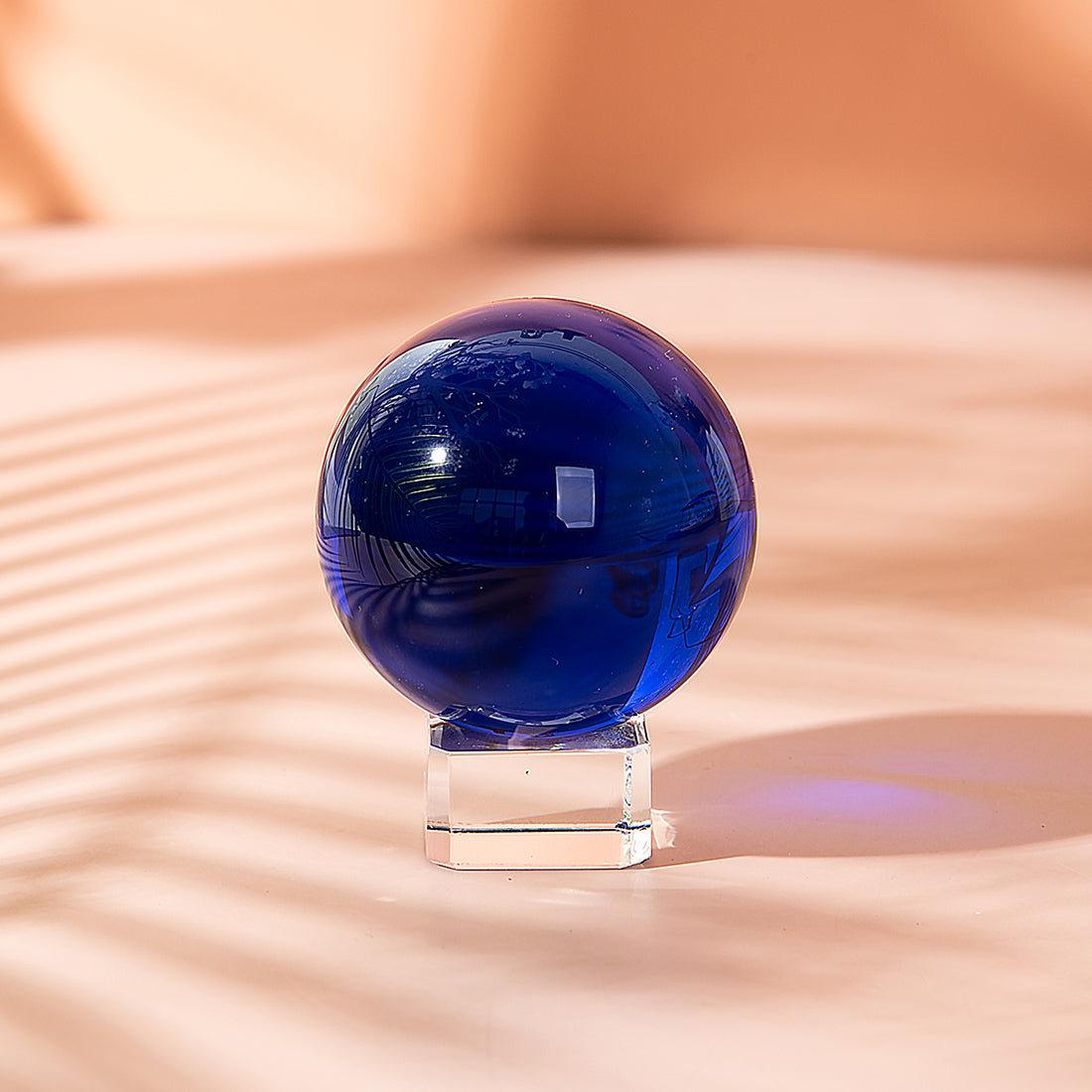 Blue Crystal Ball with Stand (40mm/50mm/60mm)