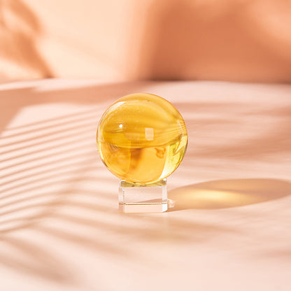 Yellow Crystal Healing Ball (40mm/50mm/60mm)