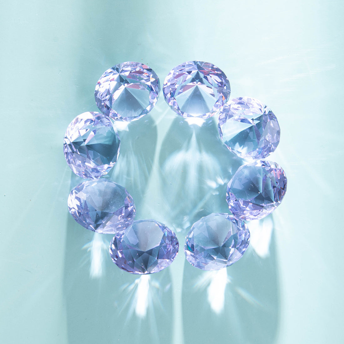 30mm Crystal Diamond Ornaments Centerpiece (8 Pieces/Set)