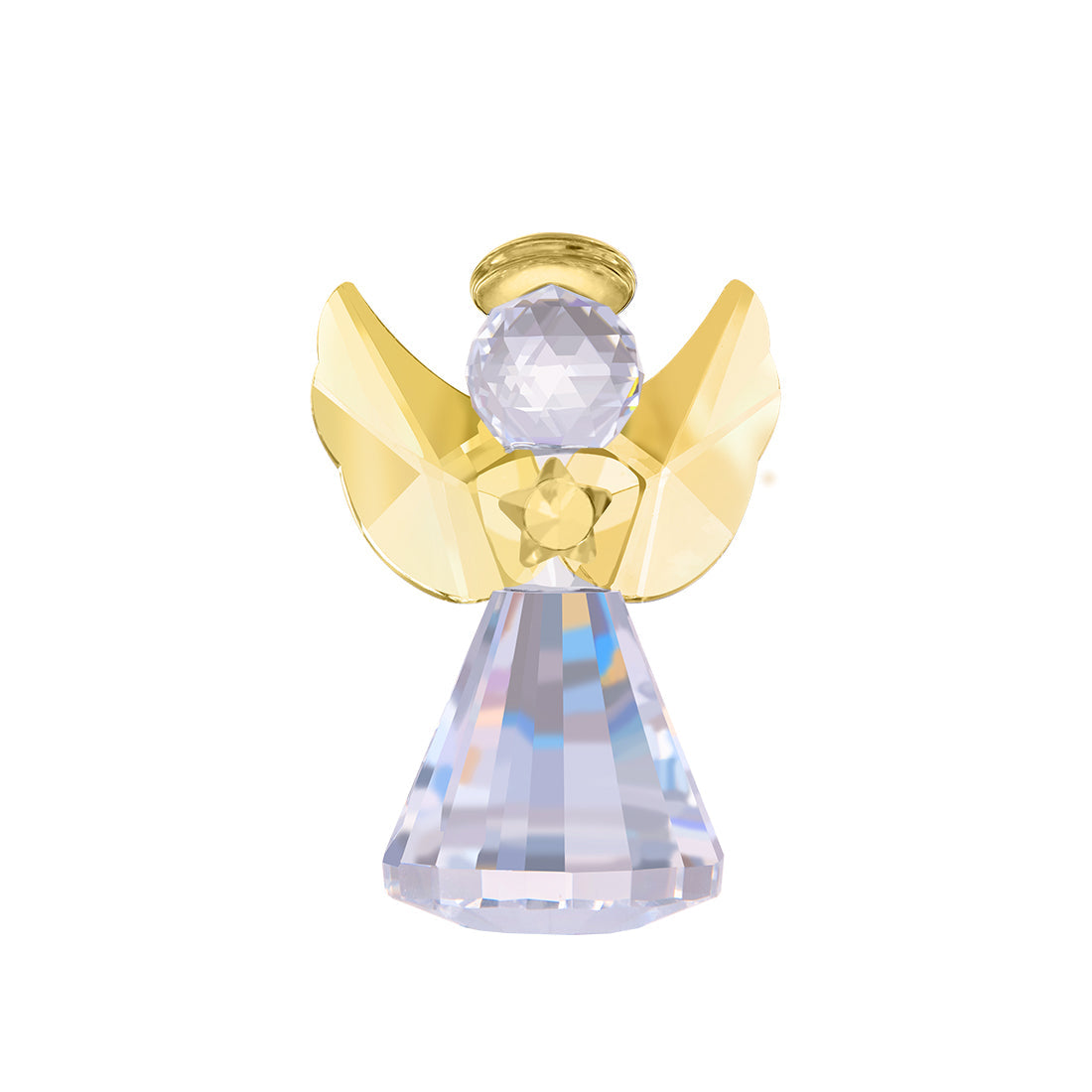 Gold Crystal Angel Figurine Decorative Ornaments