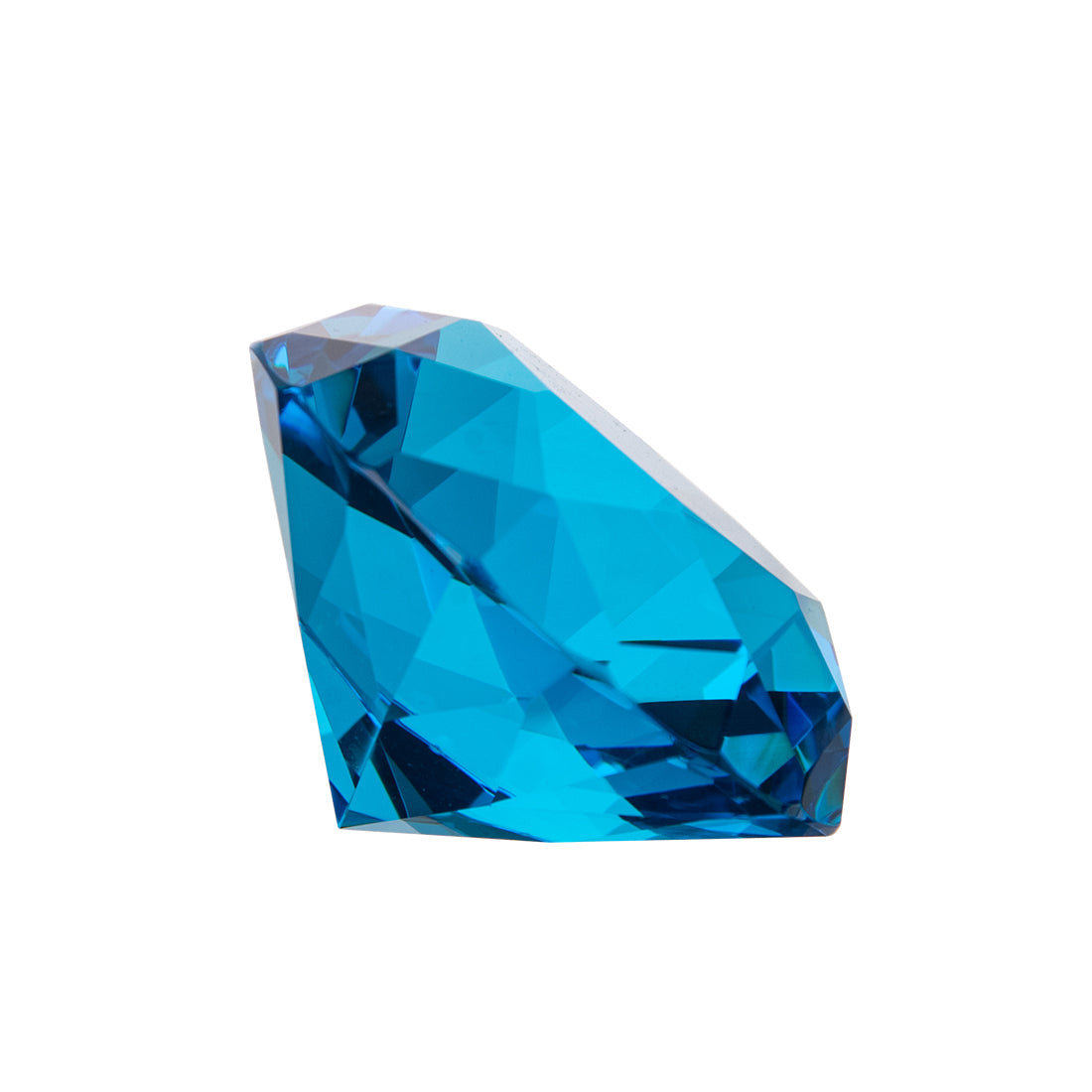 Aqua Blue Diamond Shaped Crystal Centerpiece (50mm/60mm)