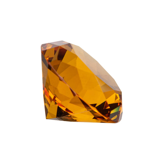 Amber Diamond Shaped Crystal Centerpiece (50mm/60mm)
