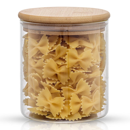 Glass Storage Jars with Airtight Lids Set