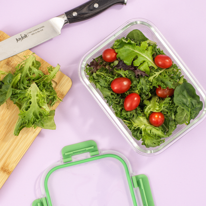 12 Glass Storage Containers with Leakproof Lids Set