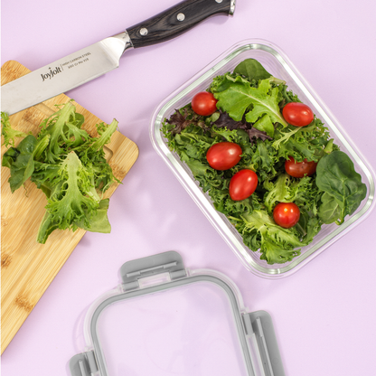 12 Glass Storage Containers with Leakproof Lids Set