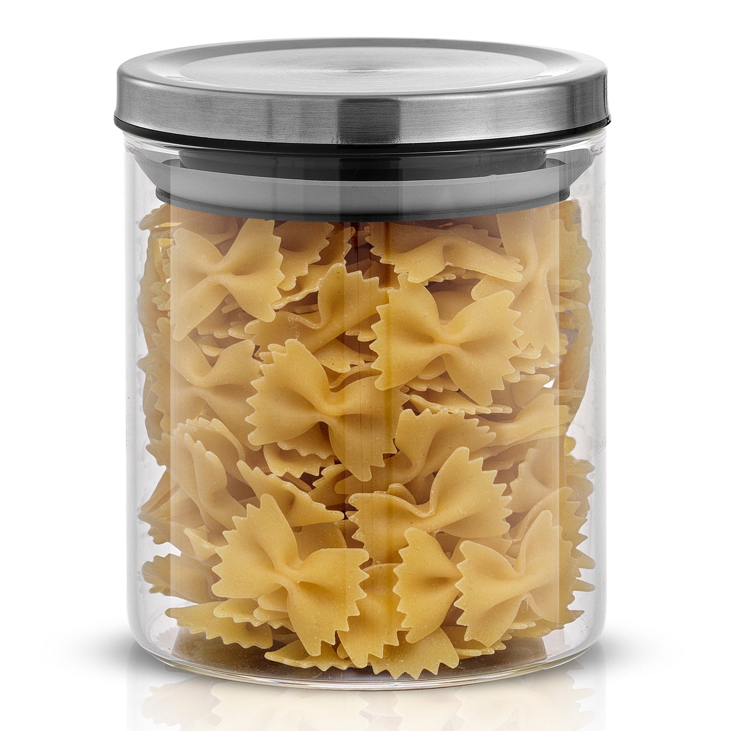Glass Storage Jars with Airtight Lids Set