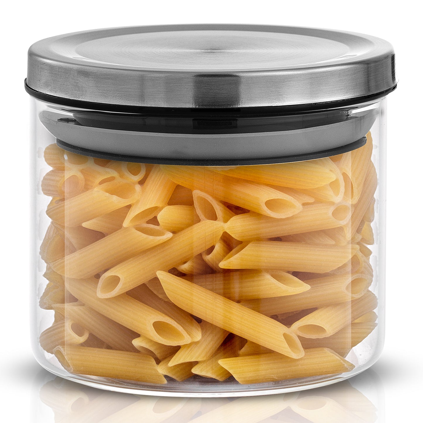 Glass Storage Jars with Airtight Lids Set