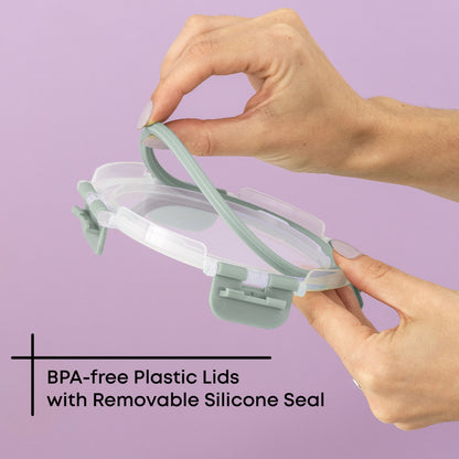 12 Glass Storage Containers with Leakproof Lids Set