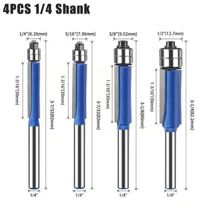 Cleanly milling edges without splinters ¨C Deburring and polishing tool (set of 4)