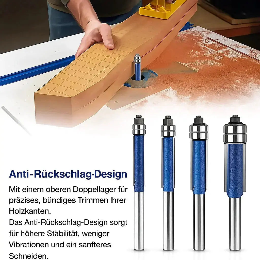 Cleanly milling edges without splinters ¨C Deburring and polishing tool (set of 4)