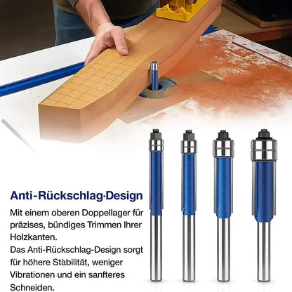 Cleanly milling edges without splinters ¨C Deburring and polishing tool (set of 4)