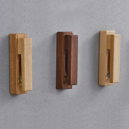 Marble Slide Wood Towel Holder With Easy Mount