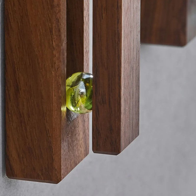 Marble Slide Wood Towel Holder With Easy Mount