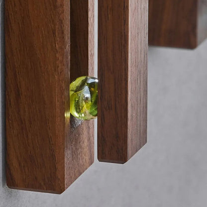 Marble Slide Wood Towel Holder With Easy Mount