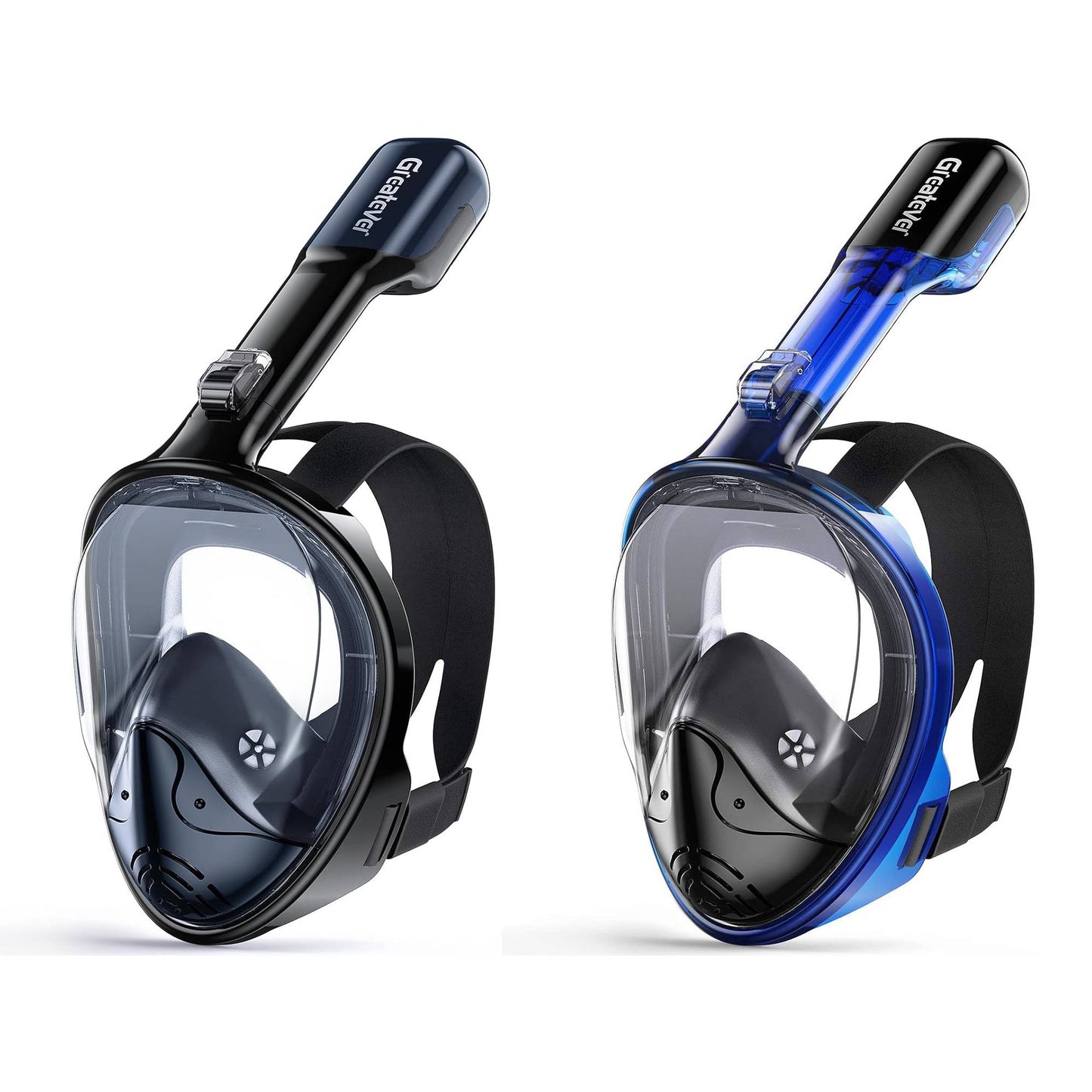 Adults Full Face Mask | Anti Fog & Anti Leak Snorkel Mask - 2 Pcs