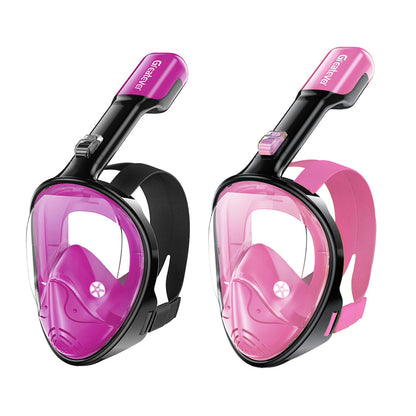 Adults Full Face Mask | Anti Fog & Anti Leak Snorkel Mask - 2 Pcs