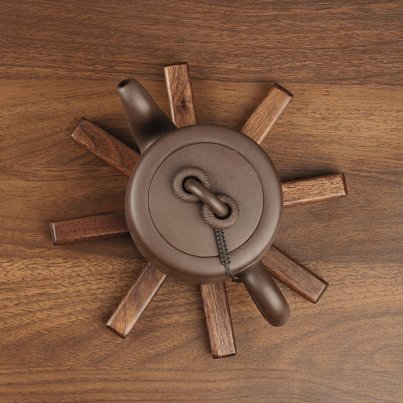 Wood Collapsible Hot Pad Trivet Tree