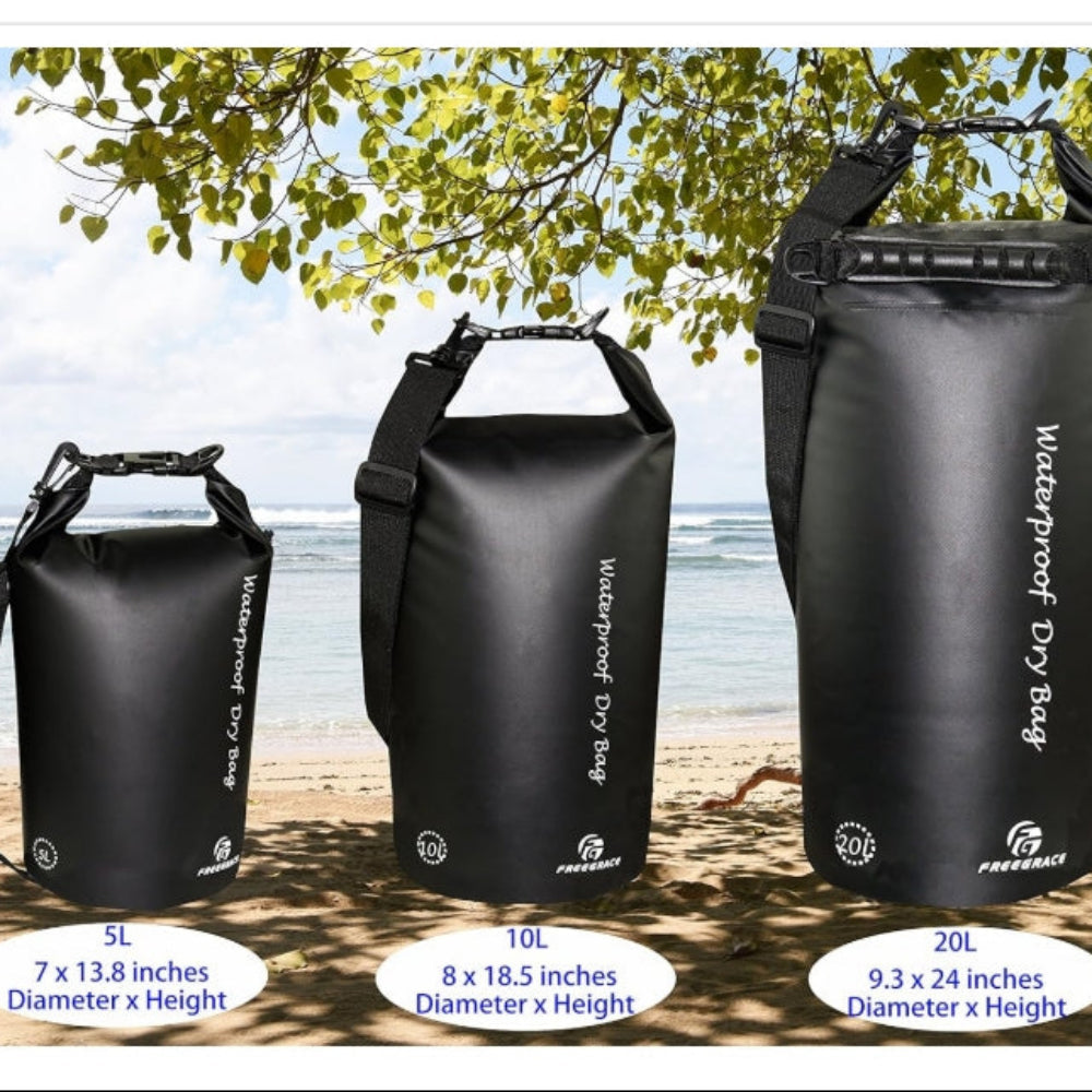 Waterproof Dry Bag Set - Submersible Dry Sack with Phone Case for Water Activities