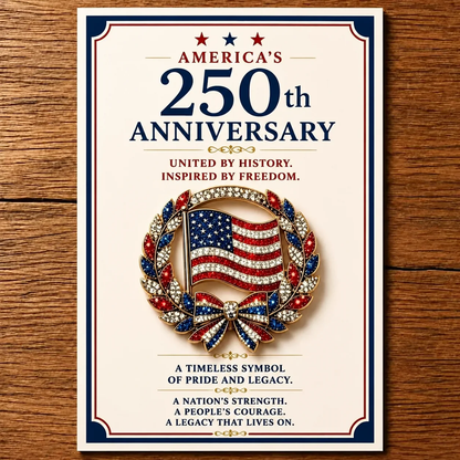US 250th Anniversary Commemorative Brooch
