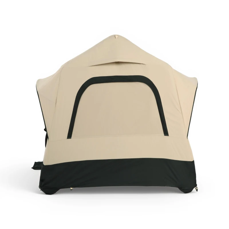 Quick-Setup 2-Person Camping Tent with Electric Pump, Inflatable Rooftop Tent for Car & SUV, 86.5″ L x 57″ W x 52.5″ H