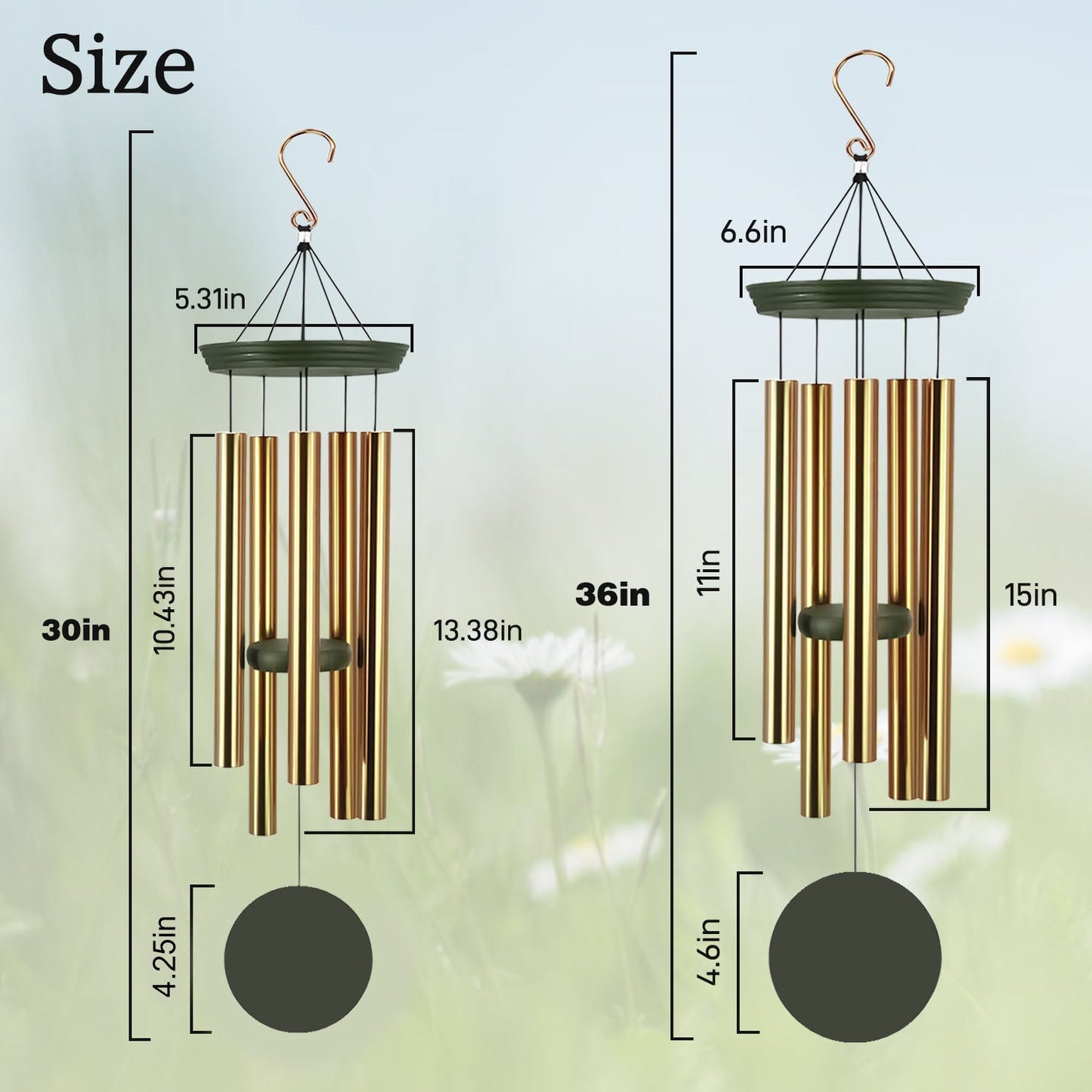 Astarin Personalized Wind Chimes for Retirement,Happy Retirement WindChimes Gifts-011-Produced in USA