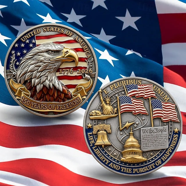 U.S. 250th Anniversary Commemorative Coin – American Eagle Design