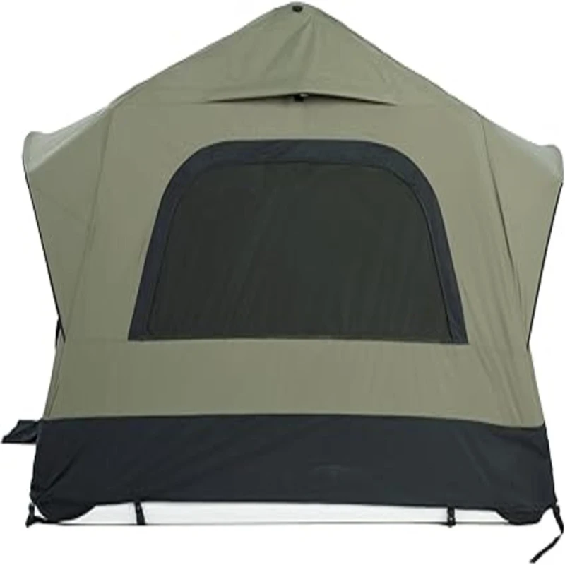 Quick-Setup 2-Person Camping Tent with Electric Pump, Inflatable Rooftop Tent for Car & SUV, 86.5″ L x 57″ W x 52.5″ H