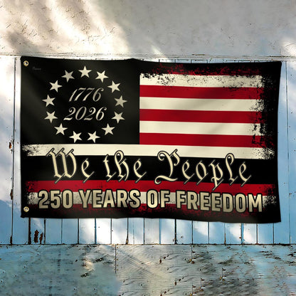 We The People 250 Grommet Flag for Semiquincentennial
