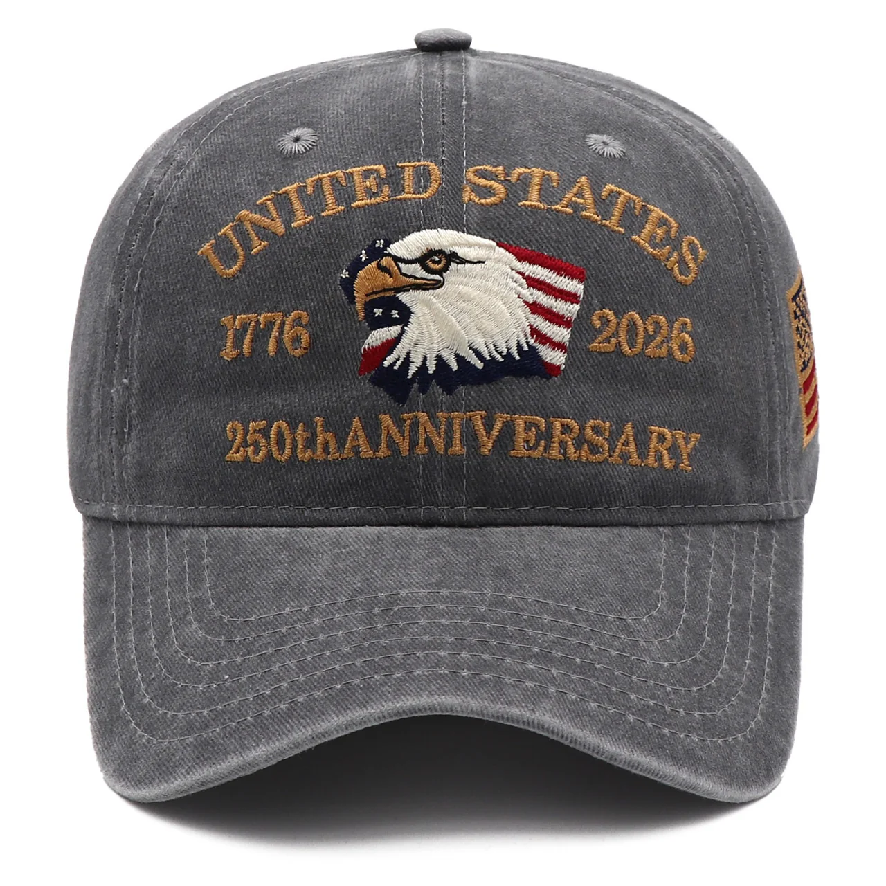 Exclusive USA 250th Anniversary Eagle Cap (1776–2026) — Embroidered