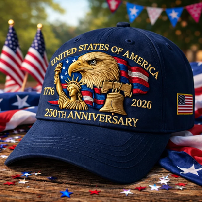 America 250th 1776–2026 Commemorative Hat – Limited Patriotic Edition