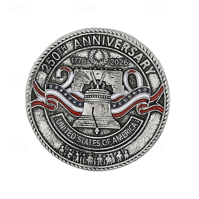 4pcs U.S. 250th Anniversary Brooch Set – Patriotic Lapel Pins