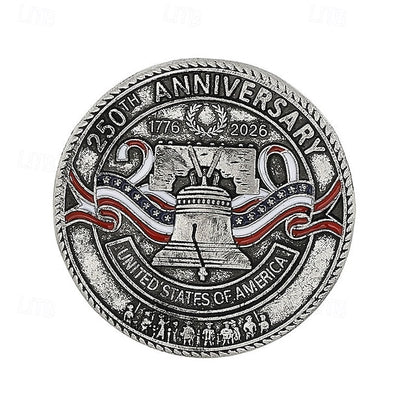 4pcs U.S. 250th Anniversary Brooch Set – Patriotic Lapel Pins