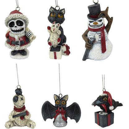 Scary Merry Christmas - 6pc Tree Ornament Set
