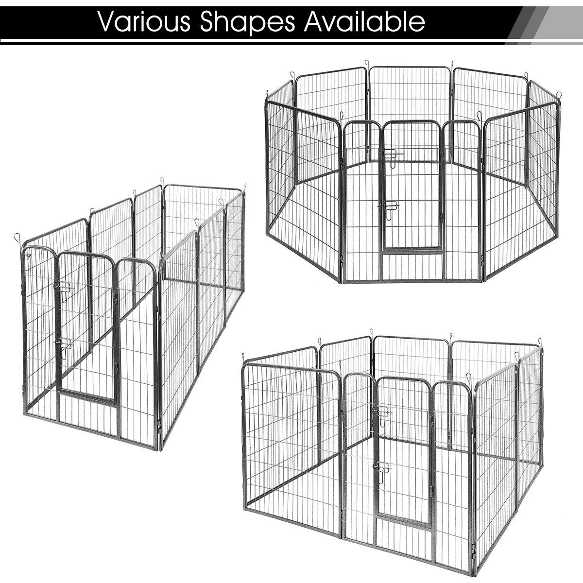 48 inch Dog Playpen with Door (8 or 16 pannels)