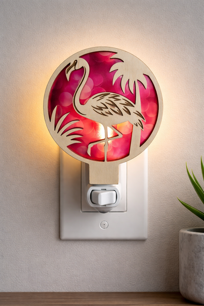 Flamingo Tropical Coastal LED Nightlight