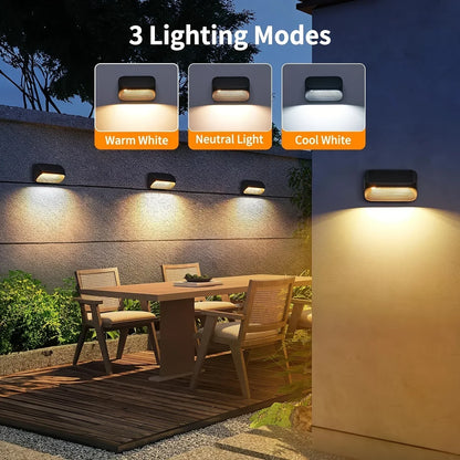 Solar-Powered Fence Lights for Yard, Deck, Patio