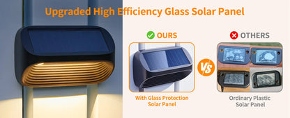 Solar-Powered Fence Lights for Yard, Deck, Patio